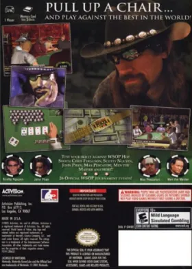World Series of Poker box cover back